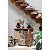 J-LINE KAST VINTAGE – GERECYCLED HOUT BRUIN