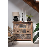 J-LINE KAST VINTAGE – GERECYCLED HOUT BRUIN