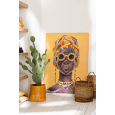 J-LINE CACTUS + POT PLASTIC GROEN/WIT XL