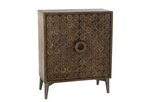 J-LINE KAST MET 2 DEUREN – MANGOHOUT/MDF BRUIN