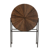 J-LINE BARKAST SHANIL GERECYCLEERD HOUT/MDF BRUIN/ZWART