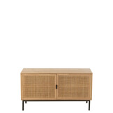 J-LINE KAST SQUARE MDF/METAAL NATUUR/ZWART LARGE