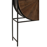 J-LINE BARKAST SHANIL GERECYCLEERD HOUT/MDF BRUIN/ZWART