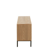 J-LINE KAST SQUARE MDF/METAAL NATUUR/ZWART LARGE