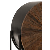 J-LINE BARKAST SHANIL GERECYCLEERD HOUT/MDF BRUIN/ZWART