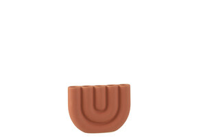 J-LINE KANDELAAR ARC 5 KAARSEN KERAMIEK ORANJE