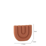 J-LINE KANDELAAR ARC 5 KAARSEN KERAMIEK ORANJE