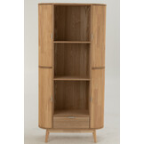 J-LINE WANDREK ROUNDED MDF/GRENENHOUT NATUUR