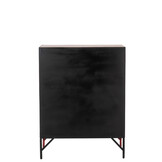 J-LINE CUPBOARD 9 DRAWER METAL RED