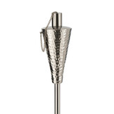 J-LINE TUINFACKEL CONIC ROESTVRIJ STAAL ZILVER