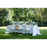 J-LINE TUINFACKEL CONIC ROESTVRIJ STAAL ZILVER