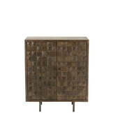 J-LINE KAST PINO METAAL/MANGOHOUT BRUIN/GRIJS