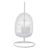 J-LINE HANGSTOEL OVAAL STAAL WIT