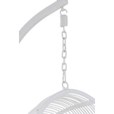 J-LINE HANGSTOEL OVAAL STAAL WIT