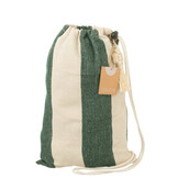 J-LINE HANGMAT GROTE STREPEN – KATOEN/POLYESTER DONKERGROEN/ECRU