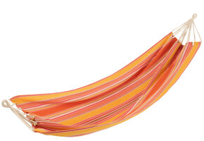J-LINE HANGMAT STREPEN – KATOEN/POLYESTER ORANJE/MIX