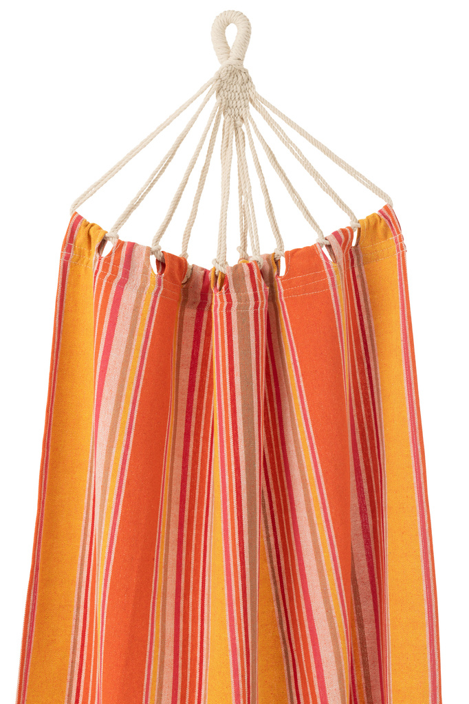 J-LINE HANGMAT STREPEN – KATOEN/POLYESTER ORANJE/MIX