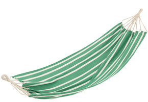 J-LINE HANGMAT STREPEN – KATOEN/POLYESTER DONKERGROEN/WIT