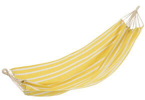 J-LINE HANGMAT STREPEN – KATOEN/POLYESTER FELGEEL/WIT