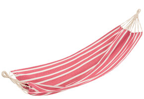 J-LINE HANGMAT STREPEN – KATOEN/POLYESTER ROZE/WIT