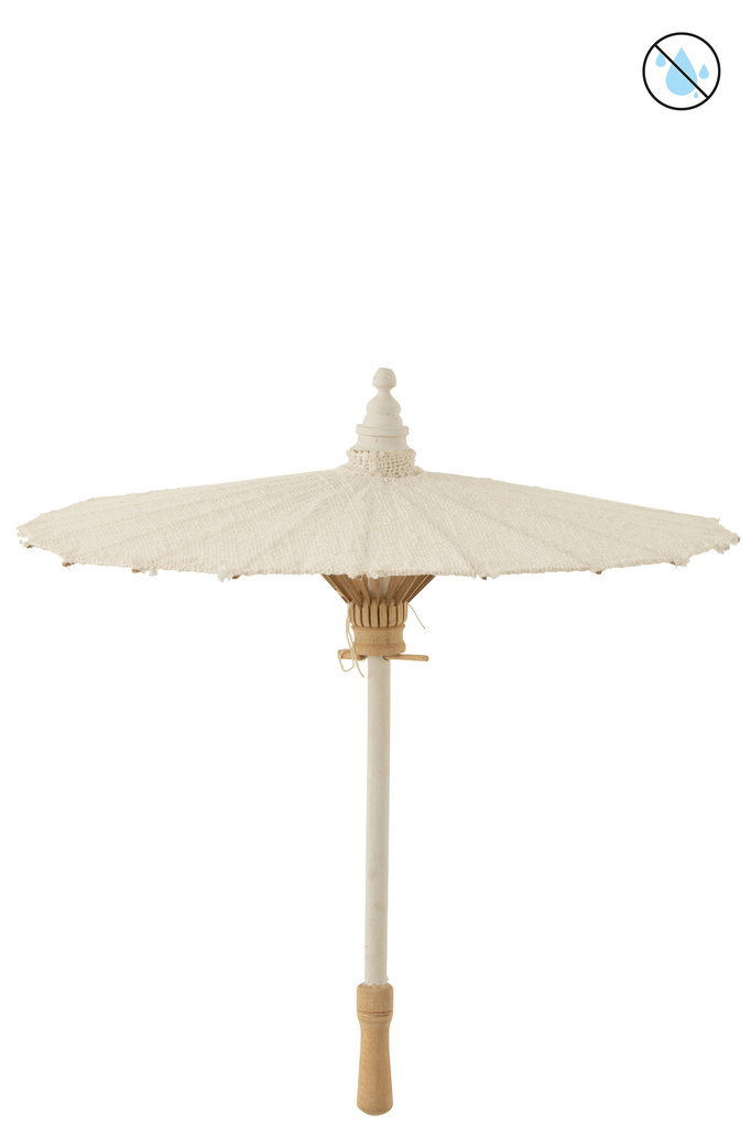 J-LINE PARASOL TUMANGGAL TEXTILE/WOOD WHITE
