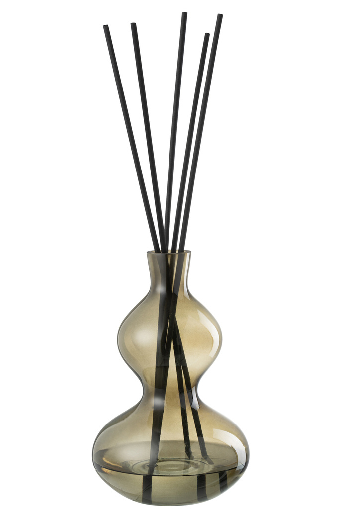 J-LINE GEURIGE OLIE OLIVE & FRANKINCENSE GLAS GROEN GROOT