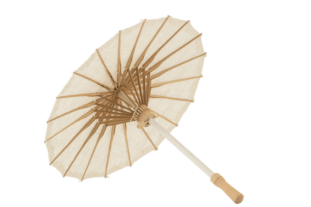 J-LINE PARASOL TUMANGGAL TEXTILE/WOOD WHITE