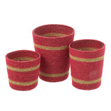 J-LINE GEURKAARS IN MAND – FUCHSIA/RATTAN/GLAS GROOT – 75 UUR