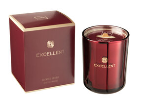 J-Line Scented Candle Excellent Rose Champagne Wine Red Medium-80U