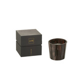 J-Line Scented Candle Noa Woody Aurora Brown Small - 35H