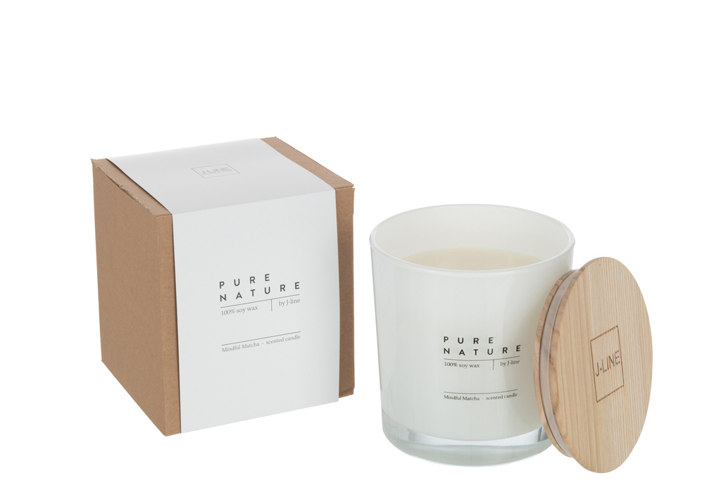 J-Line  Candle Mindful Matcha Soy Wax Large-60H