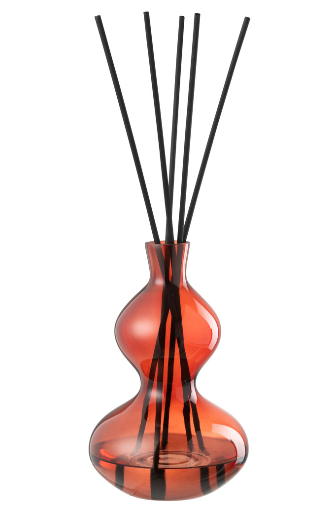 J-Line Scented Oil Olive & Frankincense Glass Red Large