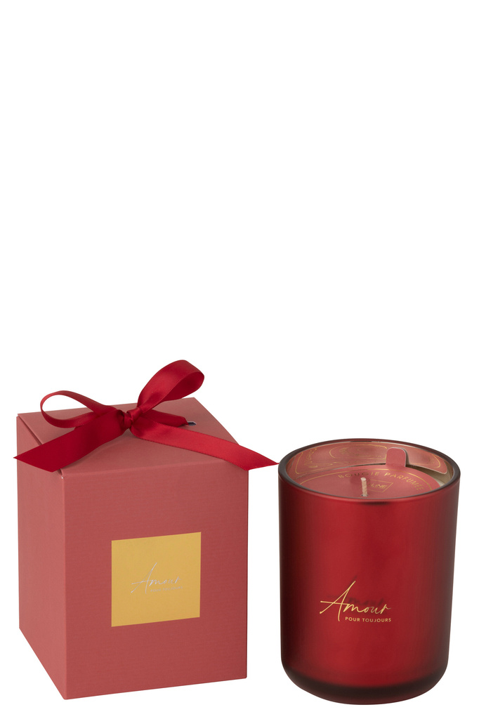 J-Line Scented Candle Amour Red Large - 65 Hours
