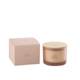 J-Line Scented Candle Accords Essentiels Rose Rêveuse - 28H:
