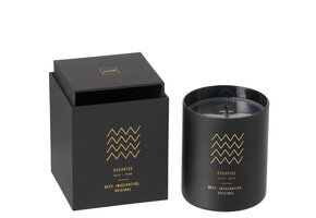 J-Line Scented Candle Astro Aquarius Black - 50H