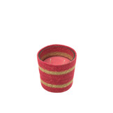 J-LINE GEURKAARS MAND WAX FUCHSIA SMALL – 45 UUR BRANDTIJD