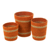 J-LINE GEURKAARS BASKET WAX – ORANJE LARGE 75H