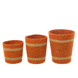 J-LINE GEURKAARS BASKET WAX – ORANJE LARGE 75H