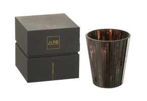 J-LINE SCENTED CANDLE NOA WOODY AURORA BRUIN LARGE - 60H