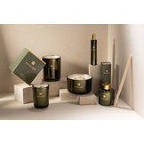 J-LINE SCENTED CANDLE EXCELLENT BERGAMOT WOOD GROEN SMALL - 50U