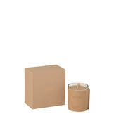 J-LINE SCENTED CANDLE LEATHER BROWN – 40 HOURS