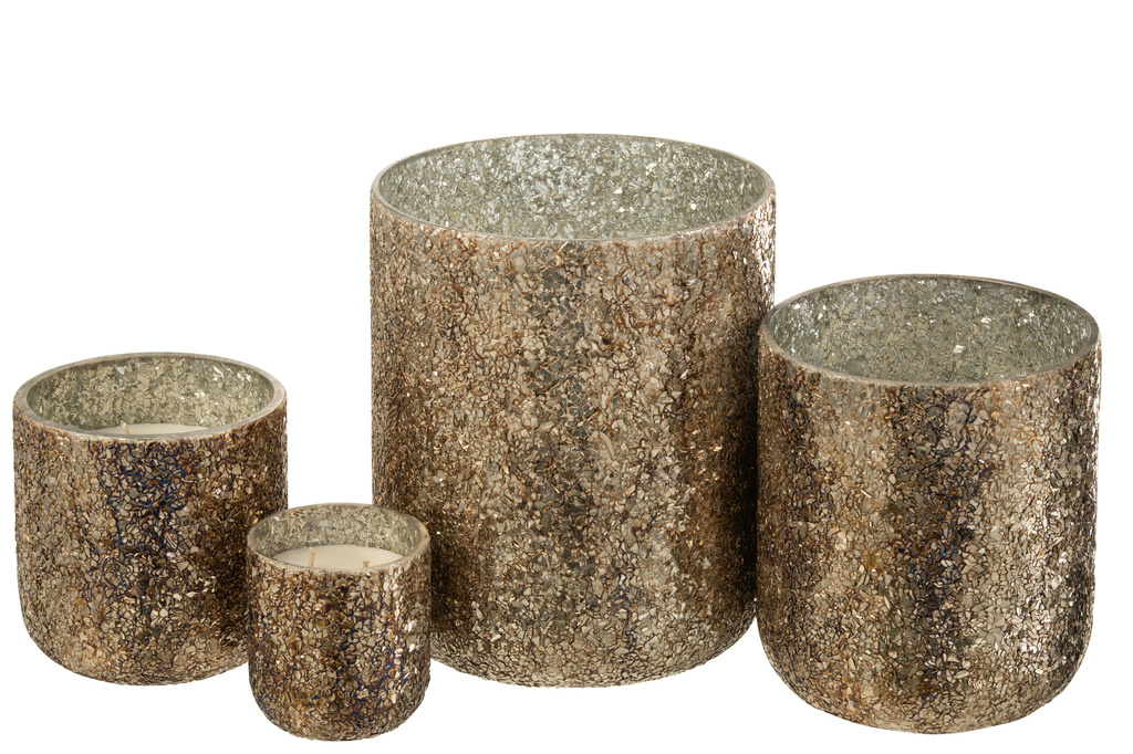 J-LINE SCENTED CANDLE LUXURIA BRONZE EXTRA LARGE - 120 HOURS