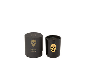 J-LINE SCENTED CANDLE SKULL NUIT NOIRE LARGE 65 HOURS