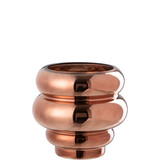 J-LINE THEELICHTHOUDER/VAAS CLÉA – GLAS BRUIN