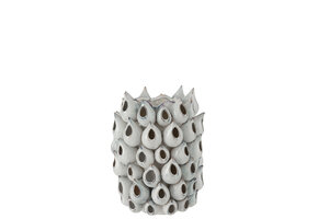 J-LINE VAAS ANEMONE HOOG KERAMIEK BLAUW