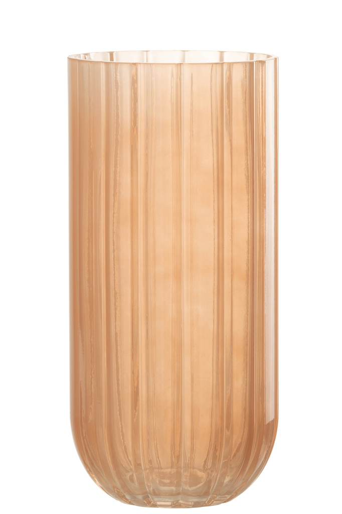 J-LINE VAZE YONI – GLAS PERZIK GROOT