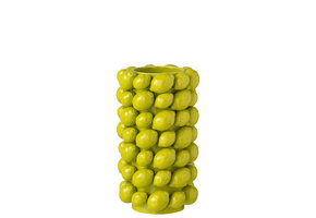 J-LINE VAAS LIMES MET DEKSEL KERAMIEK GROEN