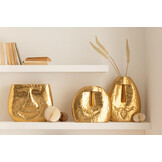 J-LINE VAZEN FACES METAAL GOUD SET VAN 3