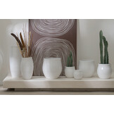 J-Line Vaas Gio Keramiek Wit Groot