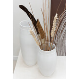 J-Line Vaas Gio Keramiek Wit Groot